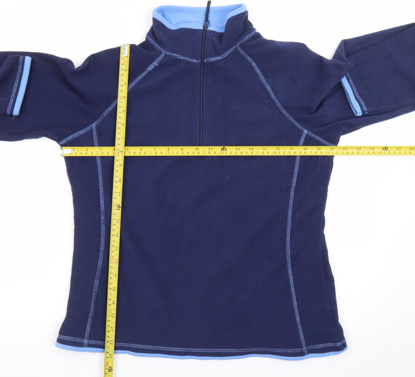 Mountain Warehouse Women's Navy Blue Fleece Pullover UK 14 Half Zip Sweatshirt