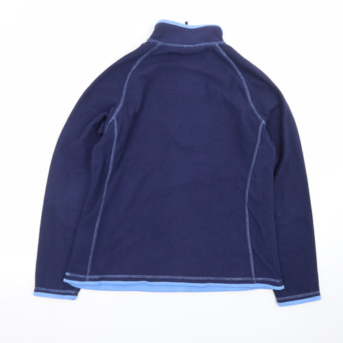 Mountain Warehouse Women's Navy Blue Fleece Pullover UK 14 Half Zip Sweatshirt