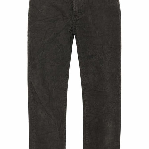 Marks and Spencer Men's Brown Slim Fit Corduroy Chino Trousers Size 32