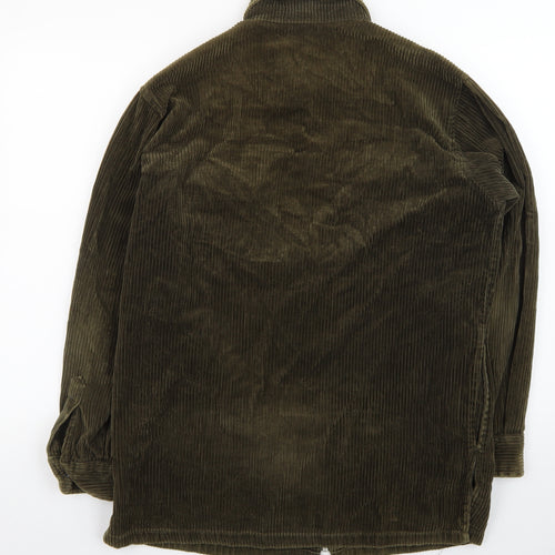 Giorgio Men's Brown Corduroy Zip Jacket Size 38 Regular Fit