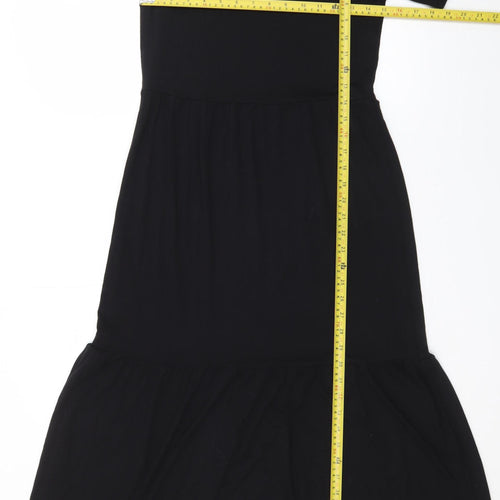 Marks and Spencer Women’s Black Size 8 Midi T-Shirt Dress