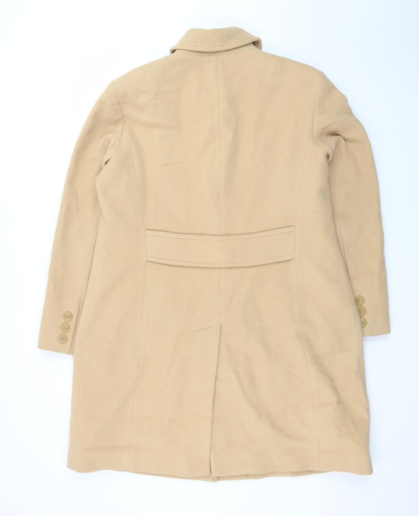 Worthington Women’s Beige Wool Blend Long Overcoat L