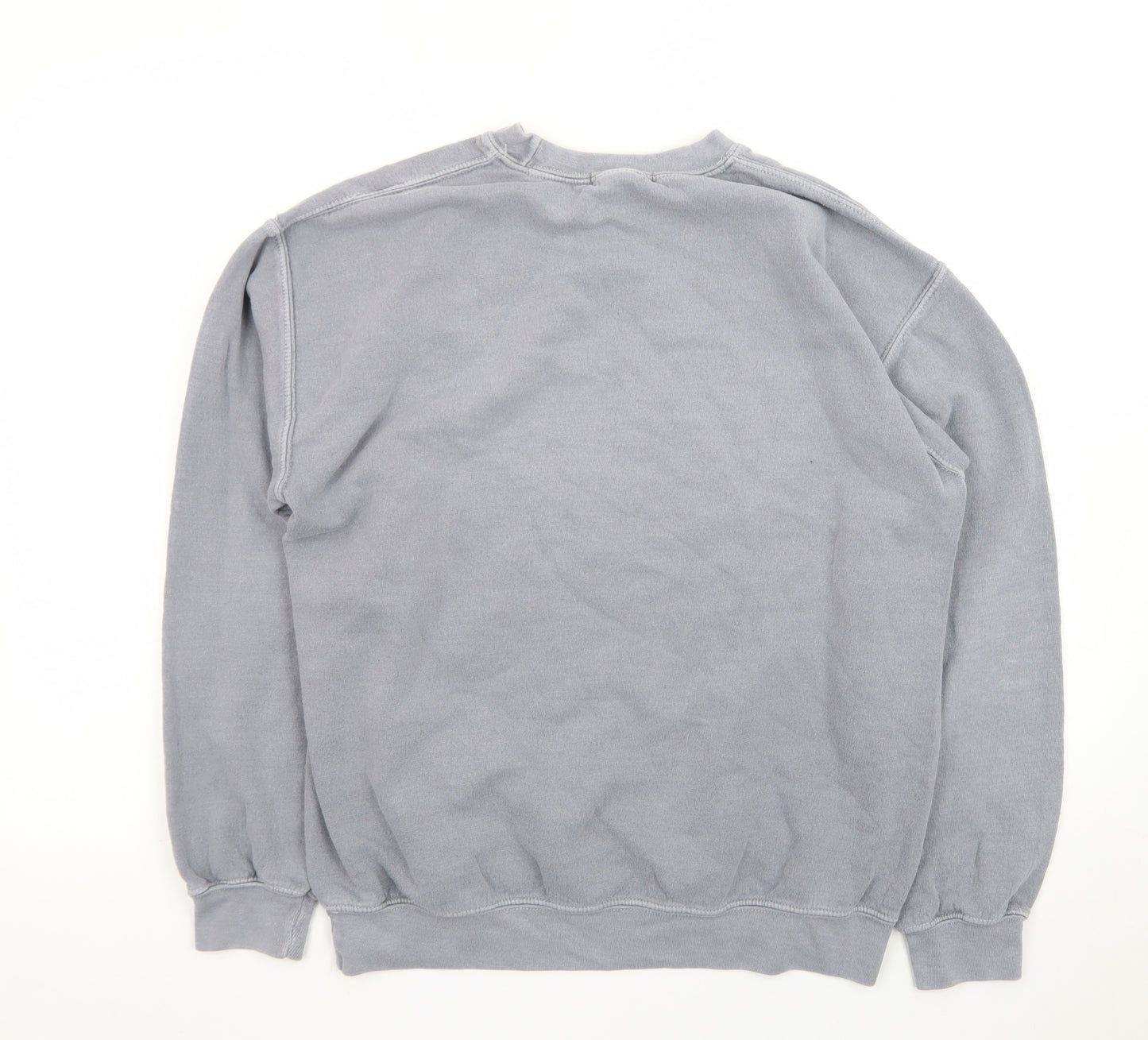 Missguided Women's Grey Small Pullover Sweatshirt Casual Cotton Blend