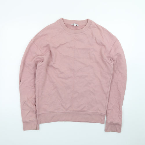 Reiss Men's Pink Cotton Crew Neck Pullover Sweatshirt XS