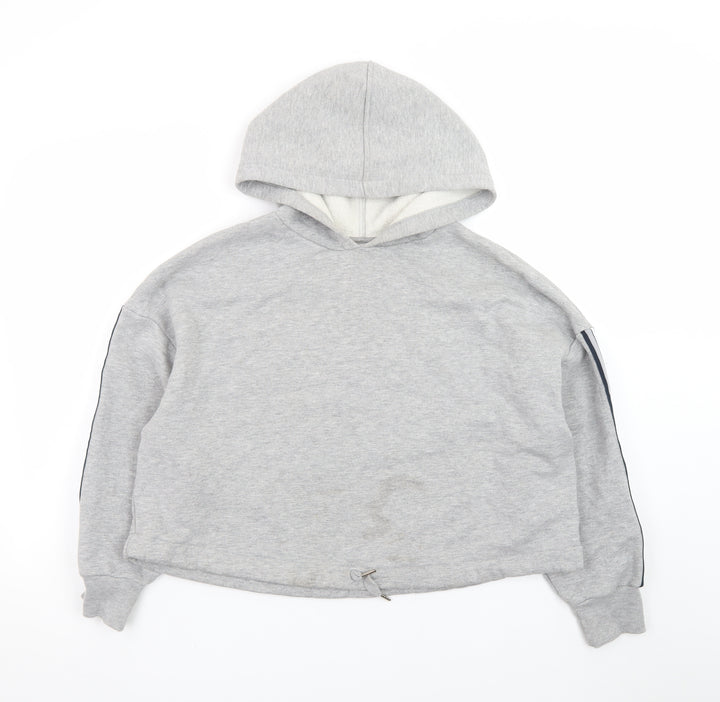Marks and Spencer Women's Grey Marl Small Pullover Hoodie