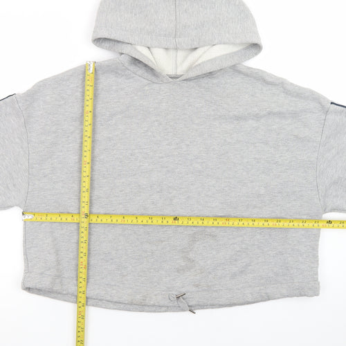 Marks and Spencer Women's Grey Marl Small Pullover Hoodie