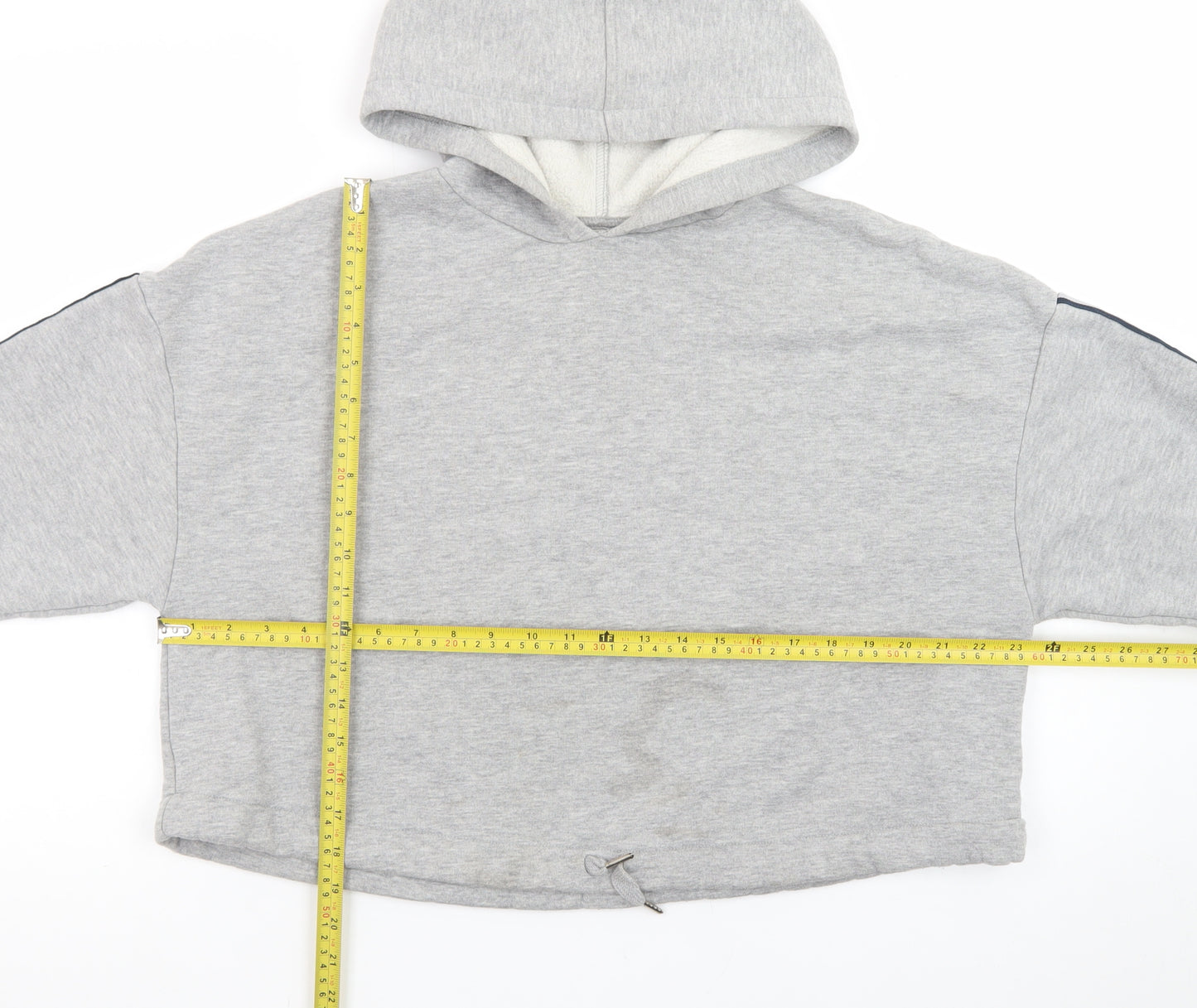 Marks and Spencer Women's Grey Marl Small Pullover Hoodie