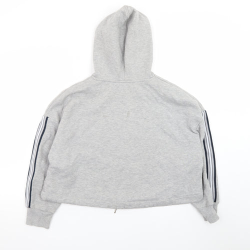 Marks and Spencer Women's Grey Marl Small Pullover Hoodie