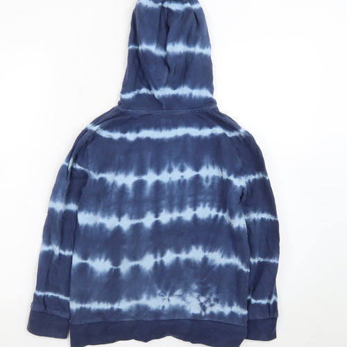 DKNY Boys Blue Tie-Dye Pullover Hoodie 8 Years 100% Cotton Casual