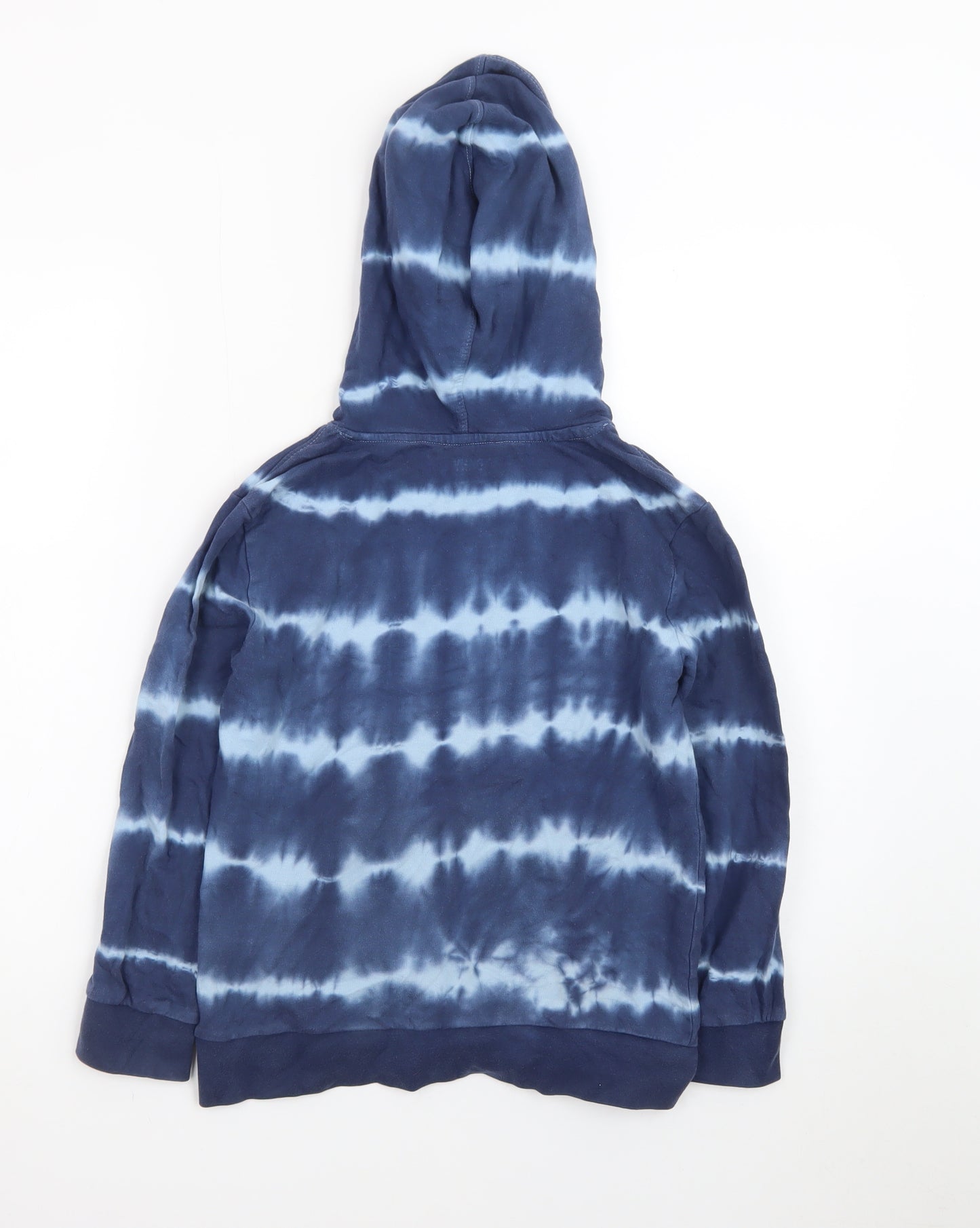 DKNY Boys Blue Tie-Dye Pullover Hoodie 8 Years 100% Cotton Casual
