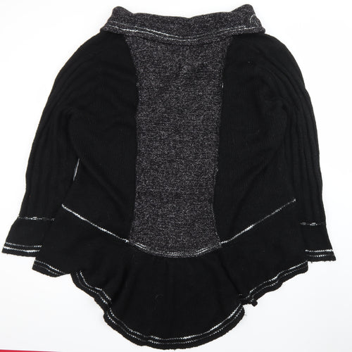 Joe Browns Women's Black Plus Size 32/34 Cowl Neck Knit Cardigan