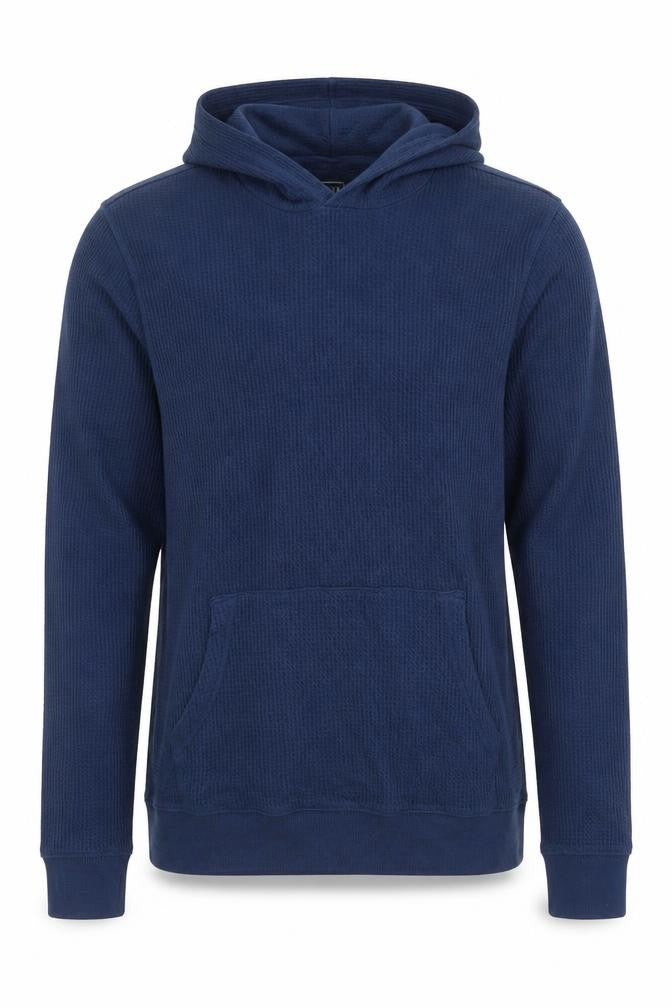 Gap Mens Blue Knit Pullover Hoodie Size M Regular Fit