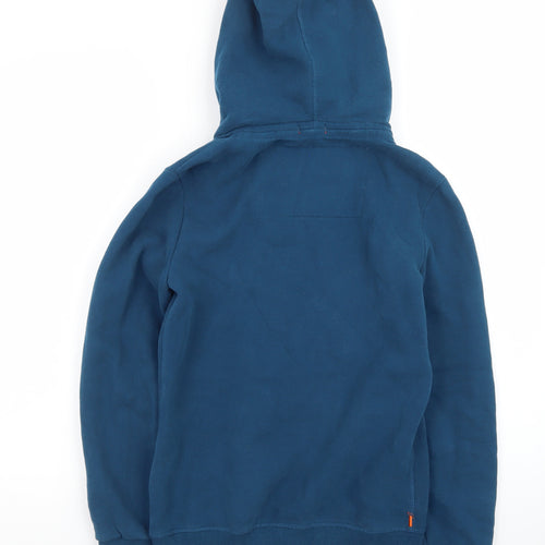 Superdry Men's Blue Full Zip Hoodie S Regular Fit Fleece