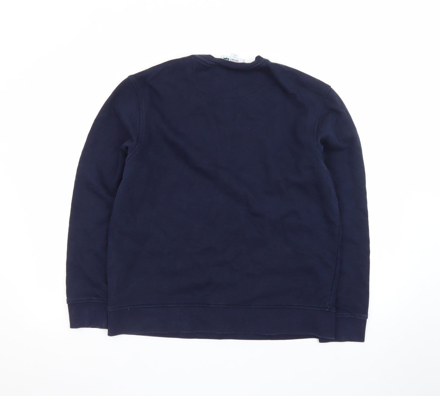 Lacoste Mens Blue Crew Neck Pullover Sweatshirt Size L