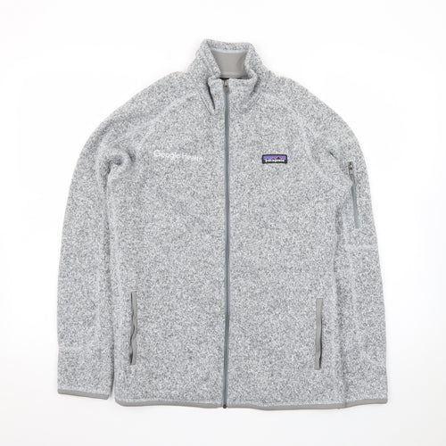Patagonia Women Grey Full Zip Fleece Jacket Size M