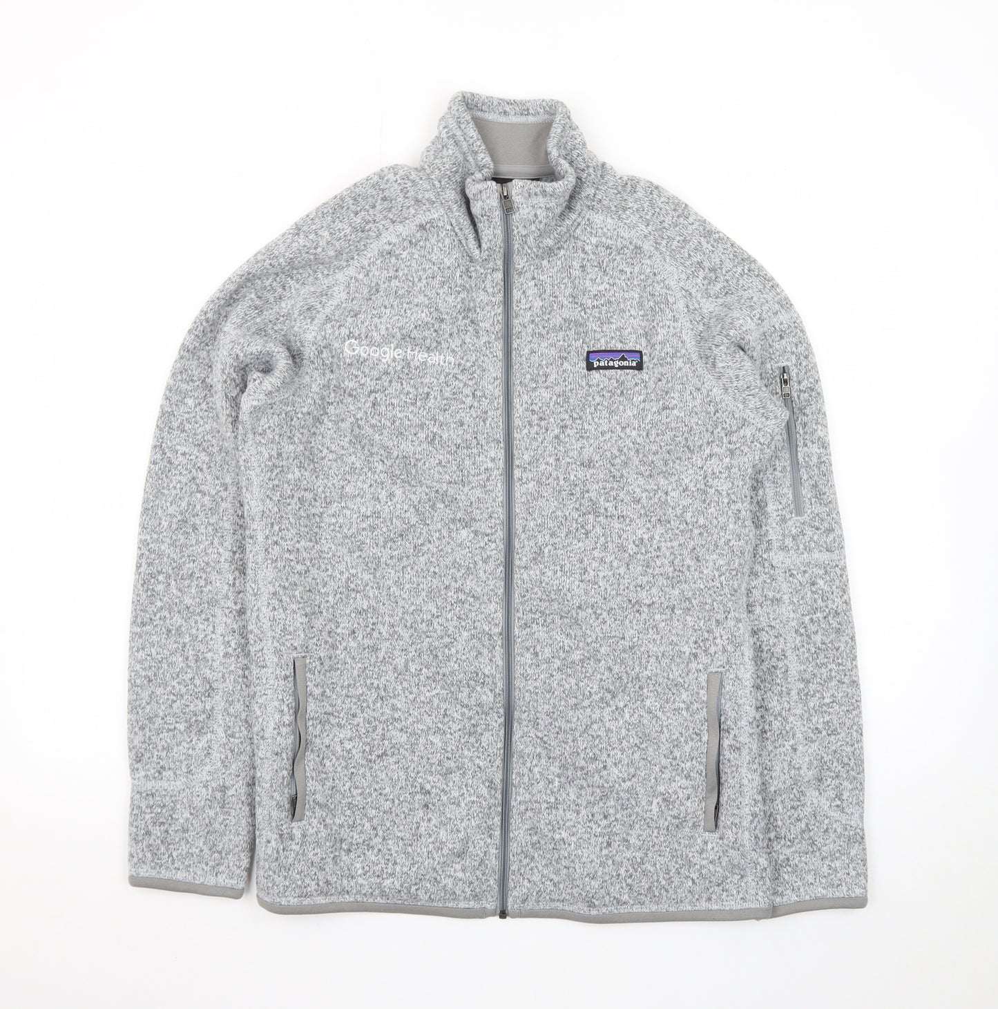 Patagonia Women Grey Full Zip Fleece Jacket Size M