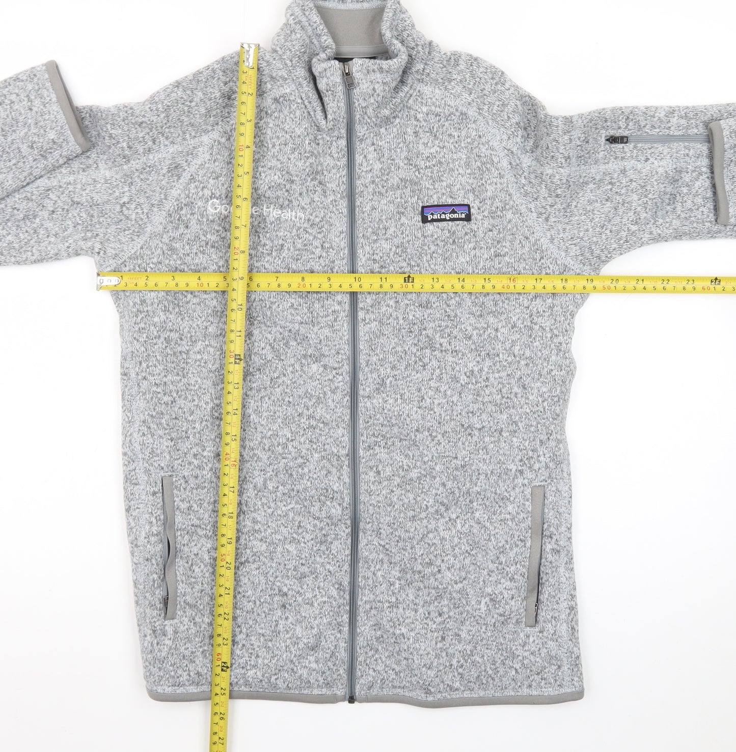 Patagonia Women Grey Full Zip Fleece Jacket Size M
