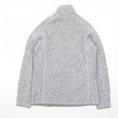 Patagonia Women Grey Full Zip Fleece Jacket Size M