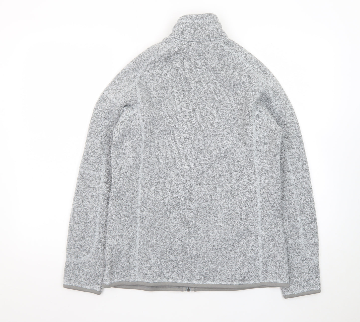 Patagonia Women Grey Full Zip Fleece Jacket Size M