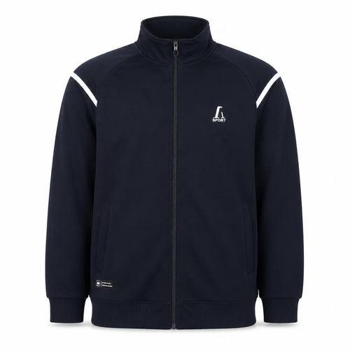PLASIO Men's Blue 2XL Full Zip Basic Sports Jacket