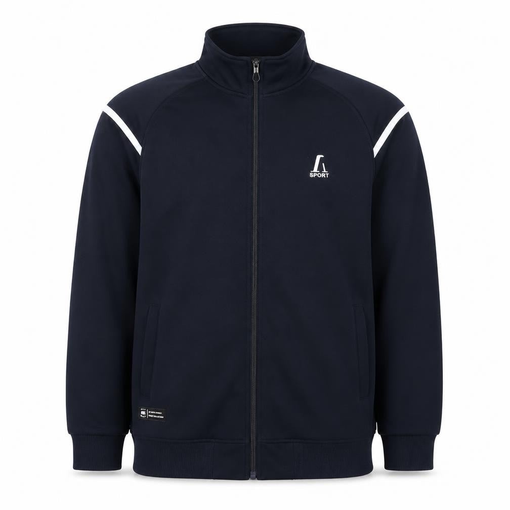 PLASIO Men's Blue 2XL Full Zip Basic Sports Jacket