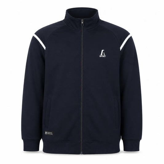 PLASIO Men's Blue 2XL Full Zip Basic Sports Jacket