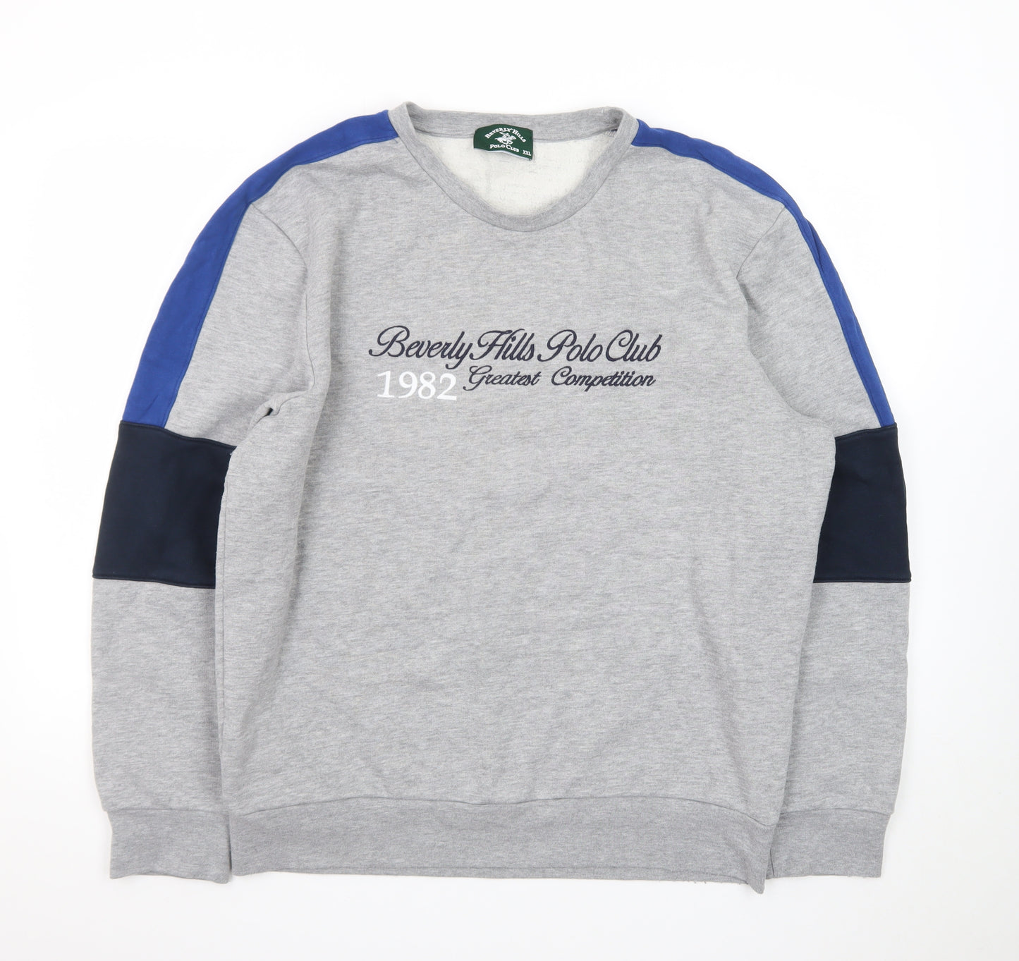 Beverly Hills Polo Club Men's Grey 2XL Pullover Sweatshirt