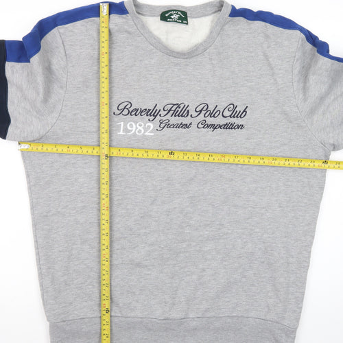 Beverly Hills Polo Club Men's Grey 2XL Pullover Sweatshirt