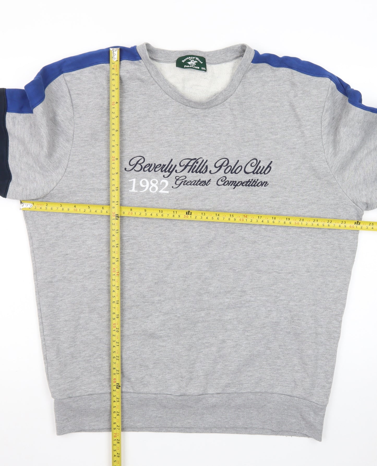 Beverly Hills Polo Club Men's Grey 2XL Pullover Sweatshirt