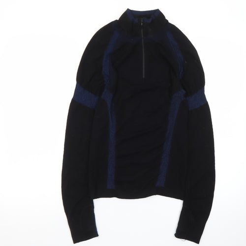 BAM Mens Black M 1/4 Zip Athletic Activewear Jacket