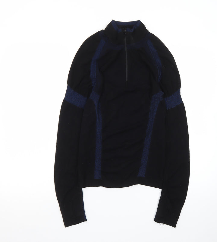 BAM Mens Black M 1/4 Zip Athletic Activewear Jacket