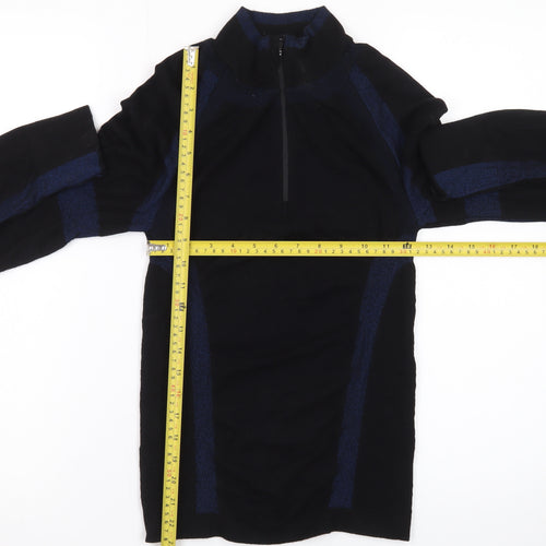 BAM Mens Black M 1/4 Zip Athletic Activewear Jacket