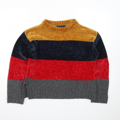 Marks and Spencer Womens Multicoloured Striped Knit Jumper S
