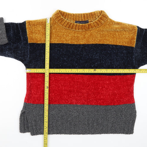 Marks and Spencer Womens Multicoloured Striped Knit Jumper S