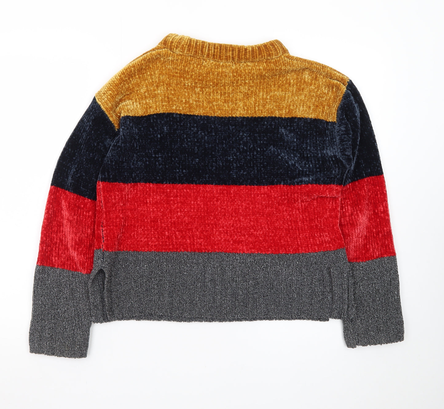 Marks and Spencer Womens Multicoloured Striped Knit Jumper S