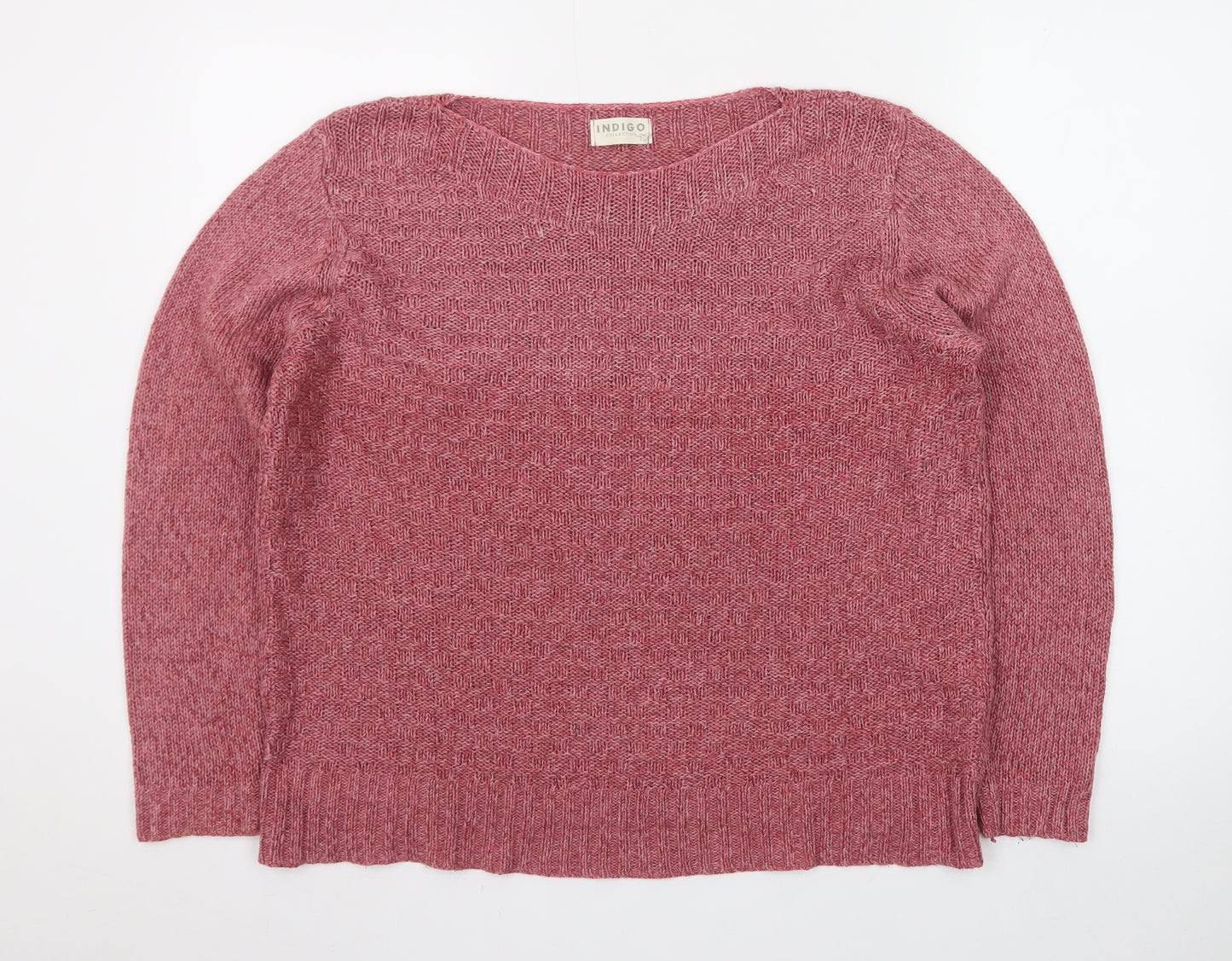 Marks and Spencer Women’s Pink Knit Pullover Jumper UK 18