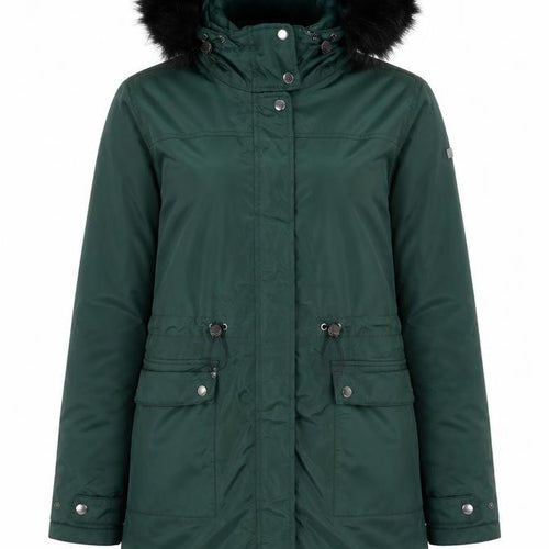 Regatta Great Outdoors Women's Green Hooded Parka Coat Size 10 Waterproof