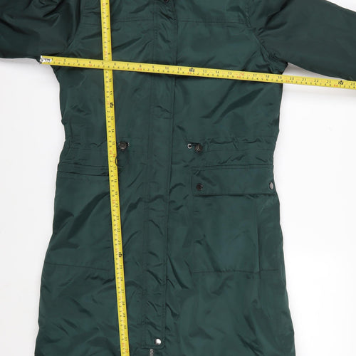Regatta Great Outdoors Women's Green Hooded Parka Coat Size 10 Waterproof