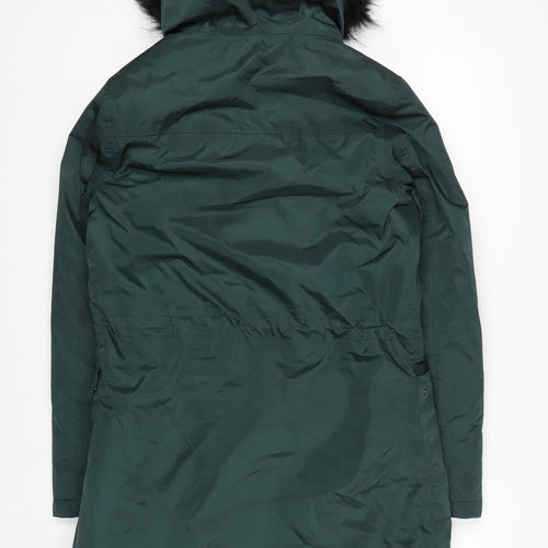 Regatta Great Outdoors Women's Green Hooded Parka Coat Size 10 Waterproof