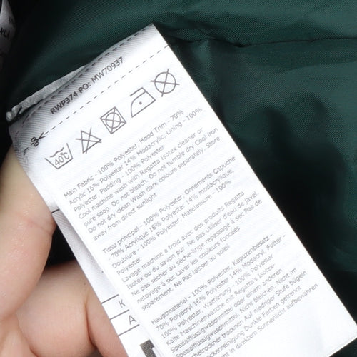 Regatta Great Outdoors Women's Green Hooded Parka Coat Size 10 Waterproof