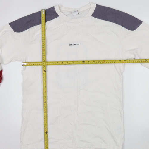 Urban Outfitters Mens White Pullover Cotton Sweatshirt Size S