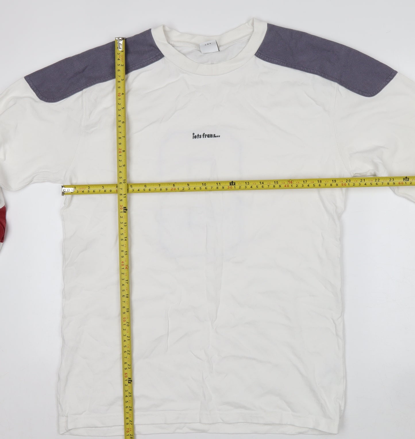 Urban Outfitters Mens White Pullover Cotton Sweatshirt Size S
