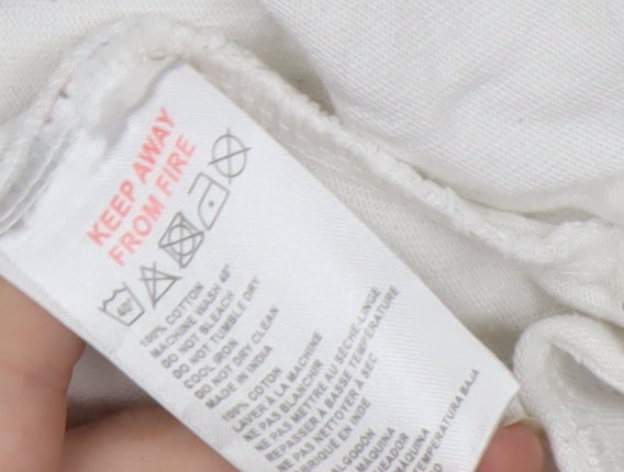 Urban Outfitters Mens White Pullover Cotton Sweatshirt Size S