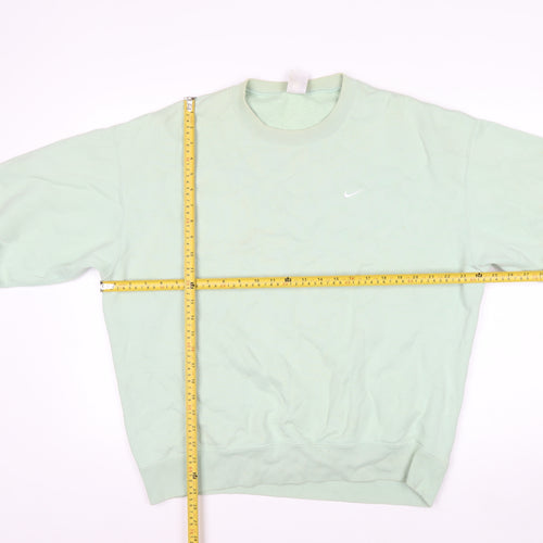 Nike Men's Green Medium Pullover Crew Neck Fleece Sweatshirt