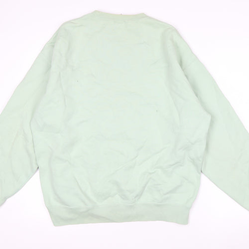 Nike Men's Green Medium Pullover Crew Neck Fleece Sweatshirt