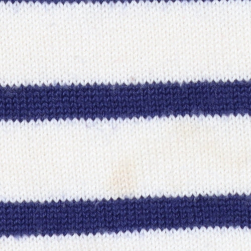Uniqlo Women Ivory Striped Wool Knit Jumper S