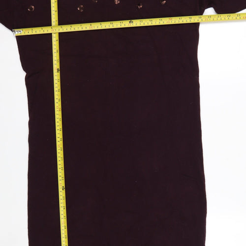 Crew Clothing Company Womens Brown Sequin Pullover Jumper Size 10