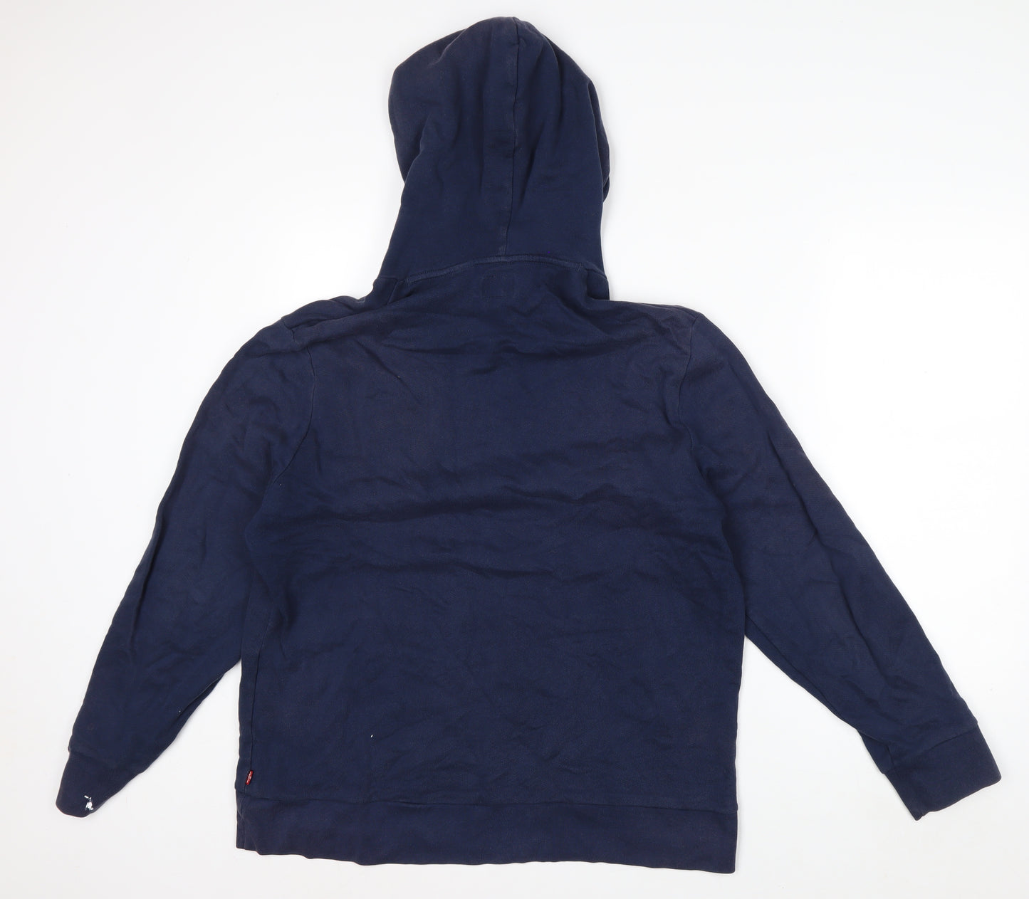 Levi's Men's Blue XL Pullover Hoodie with Logo Graphic