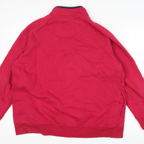 Crew Clothing Company Women Red 1/4 Zip Pullover Sweatshirt Size 18
