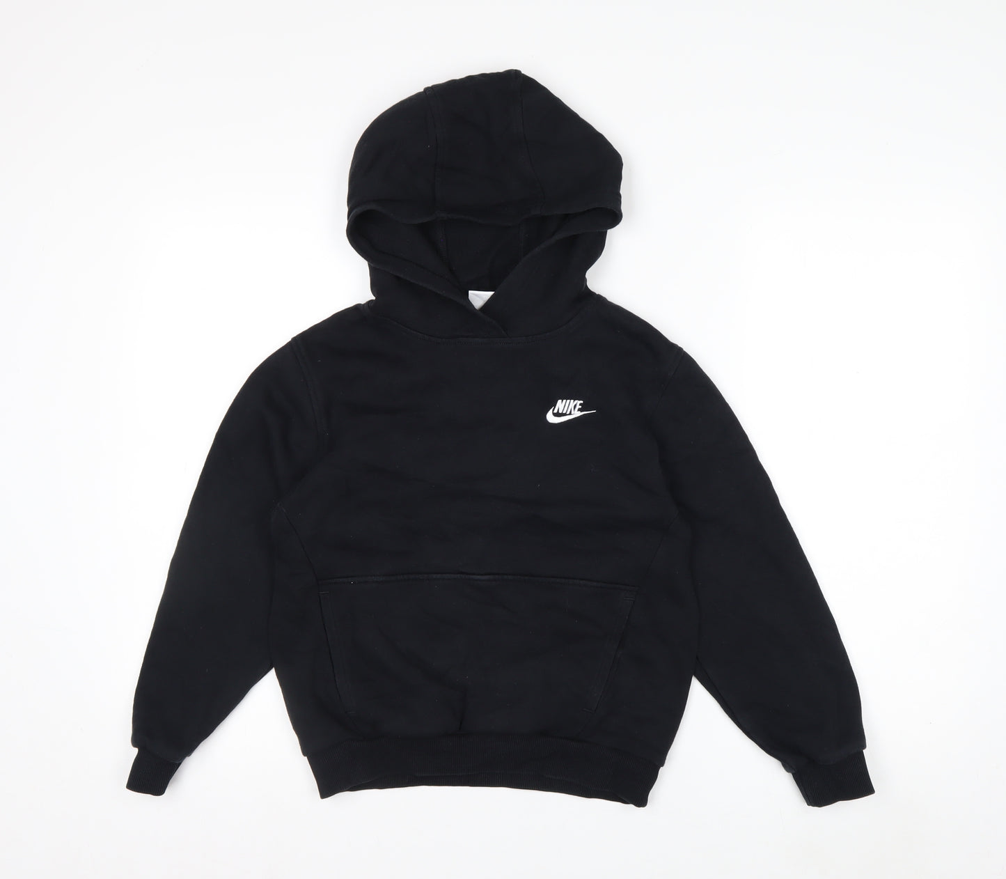 Nike Boys Black Pullover Hoodie Medium 9-10 Years Sports Fleece